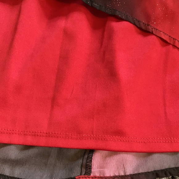 Holiday Editions Red and Black Glitter Dress 10/12 - Picture 5 of 9